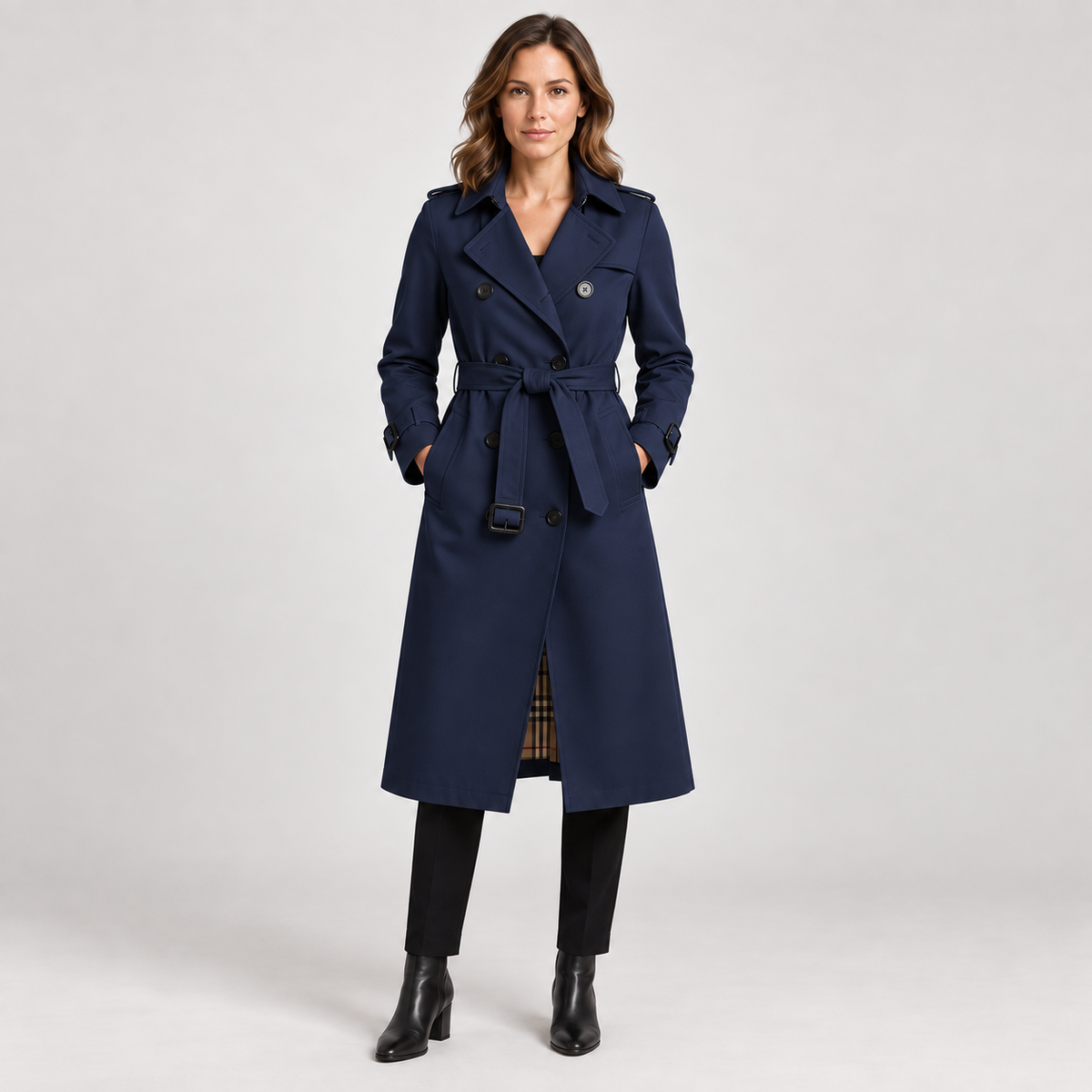 Clara — Navy Blue — front view