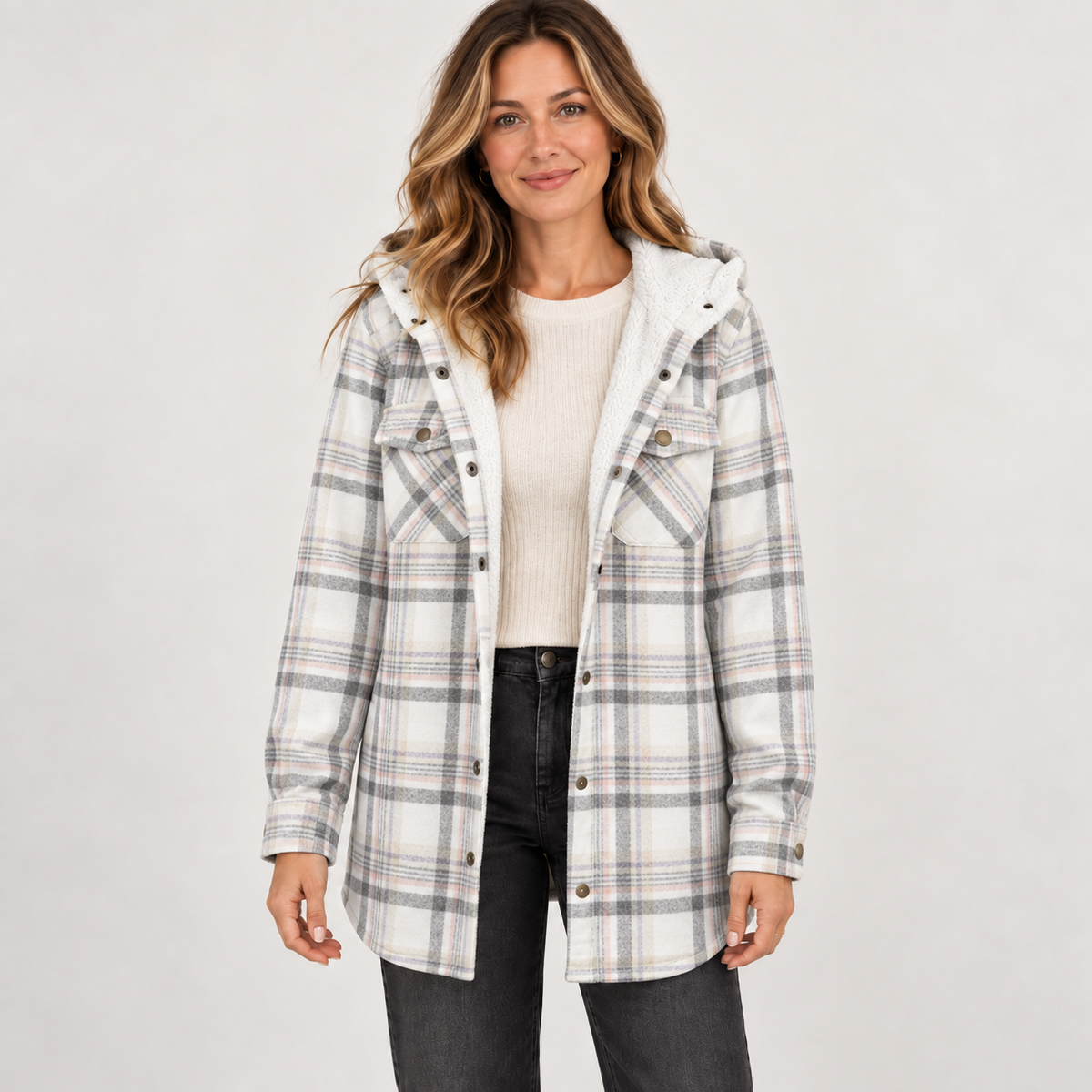 Hannah — Gracious Gray — front view