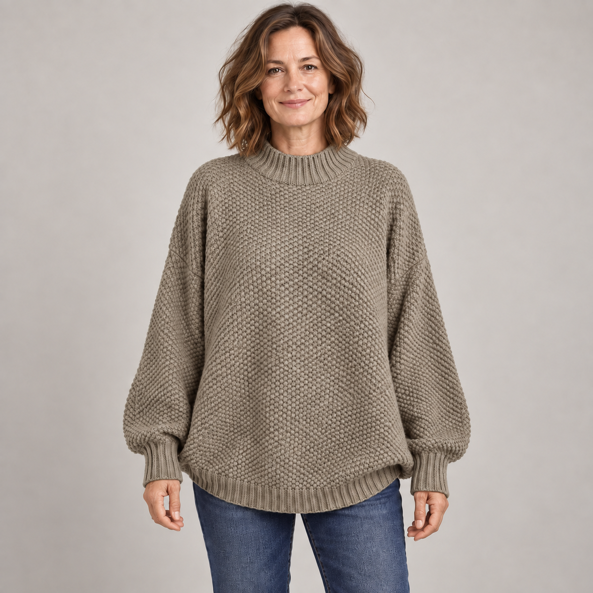 Barbara — Khaki — front view