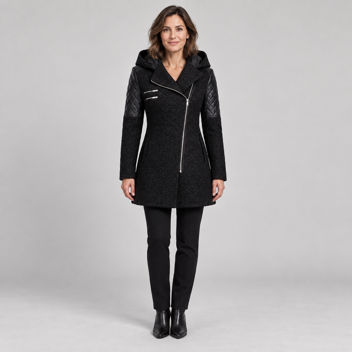 Rosemary — Dark Grey (with Velvet Hood) — photo 1