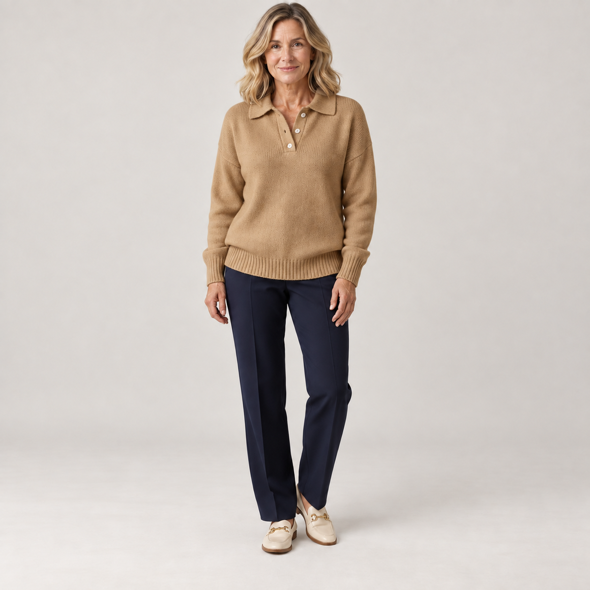 Madeline — Camel — front view