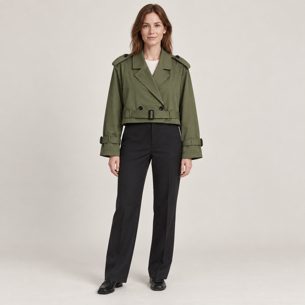 Geesje — Army Green — front view