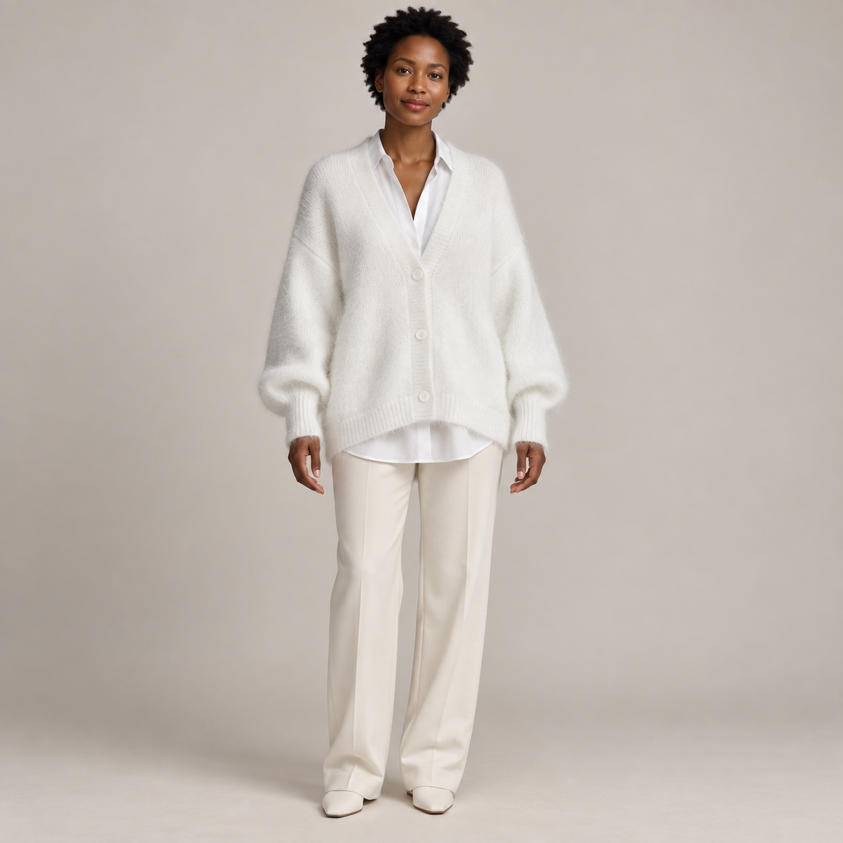 Lucerinna — White — front view