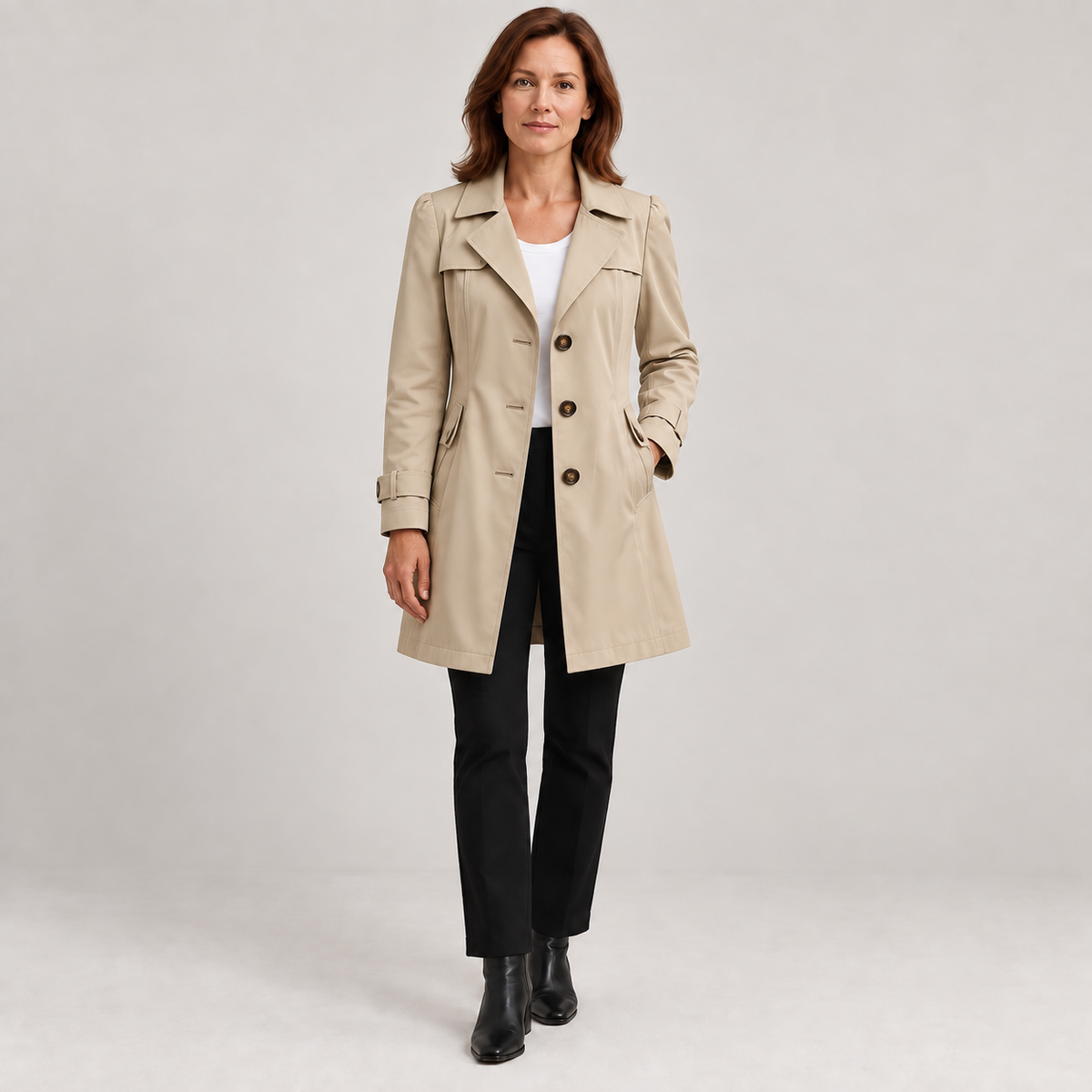 Sophie — Khaki — front view