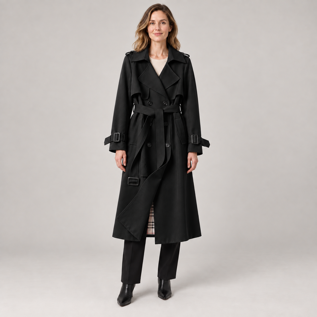 Sophia — Black — front view