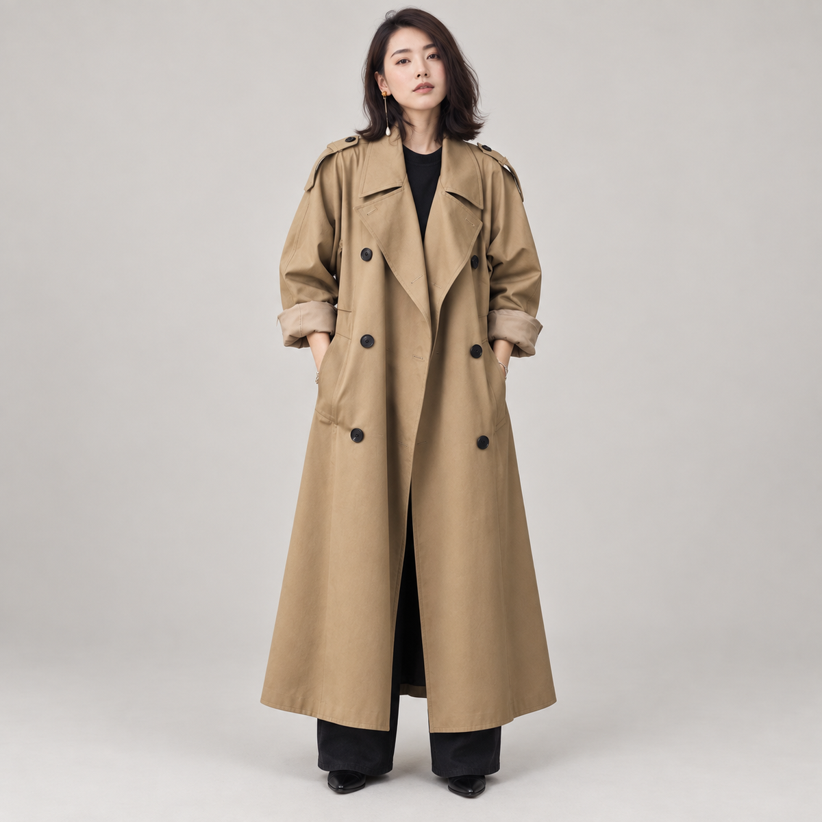 Mina — Khaki — front view
