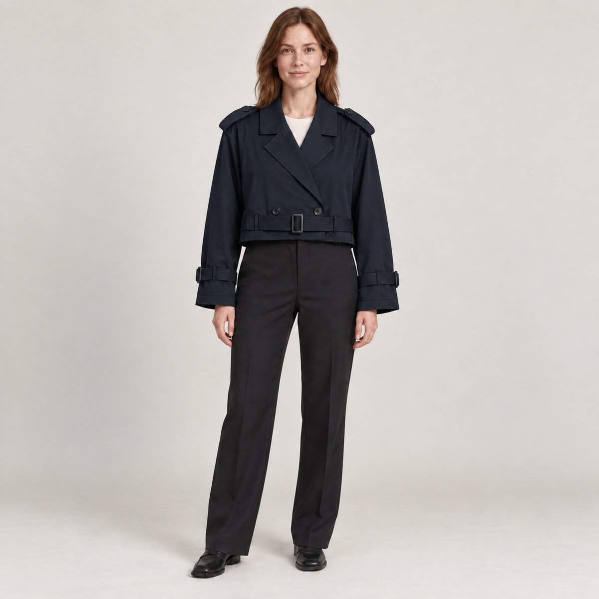 Geesje — Navy Blue — front view