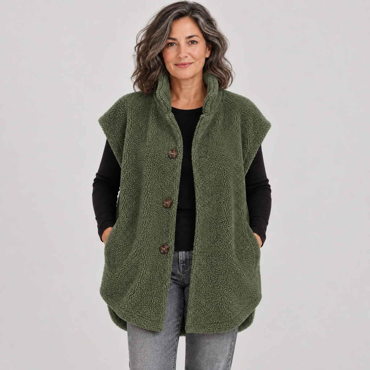 Ranjana — Army Green — front view
