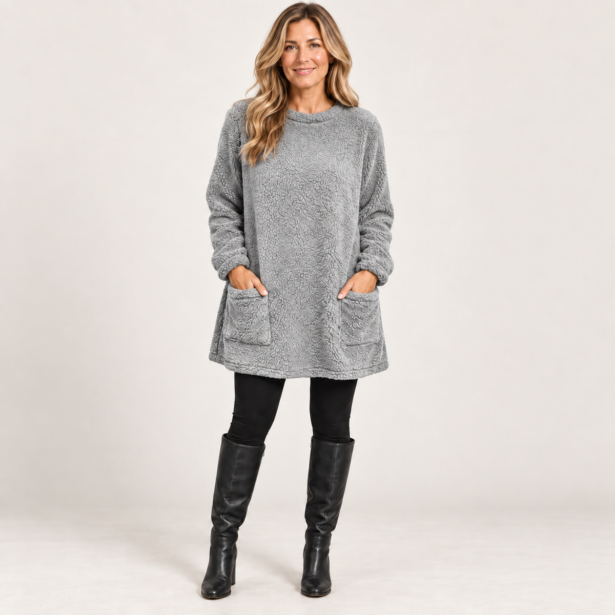 Dorry — Light Grey — front view
