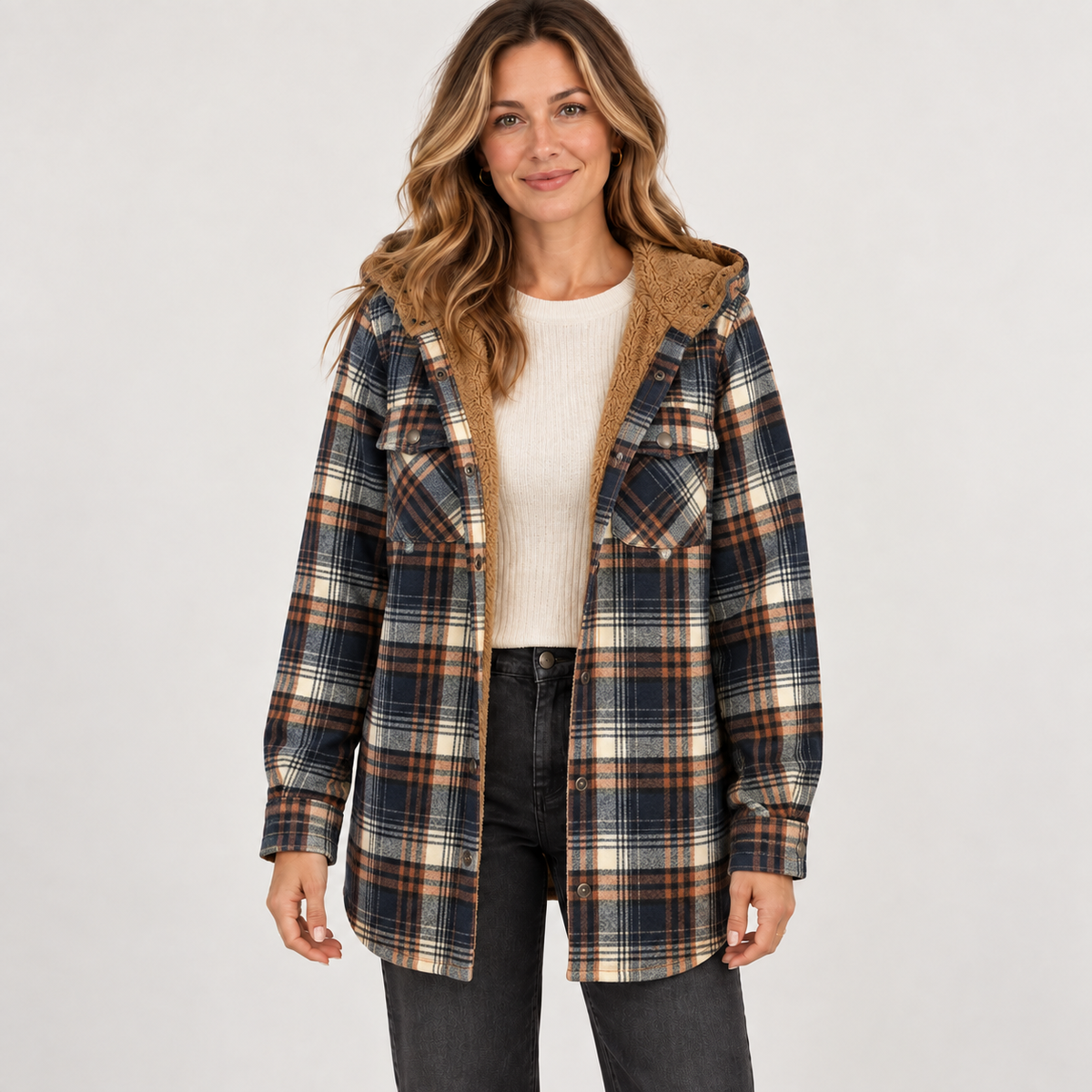 Hannah — Burgundy Blue — front view