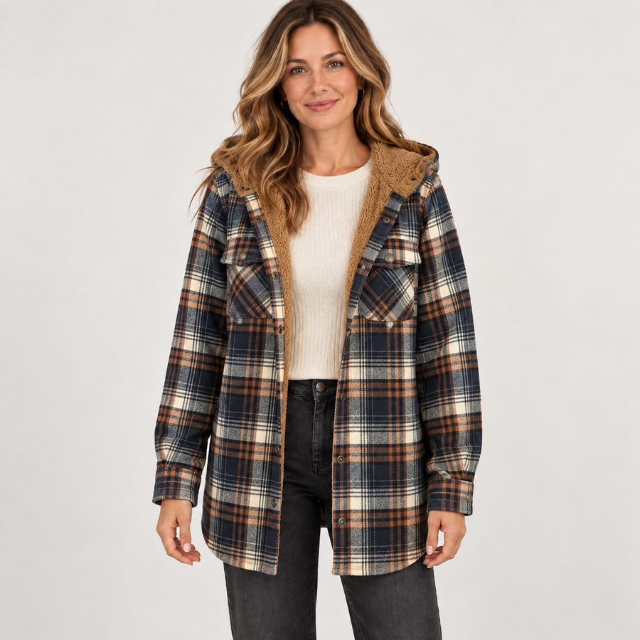 Hannah — Burgundy Blue — front view