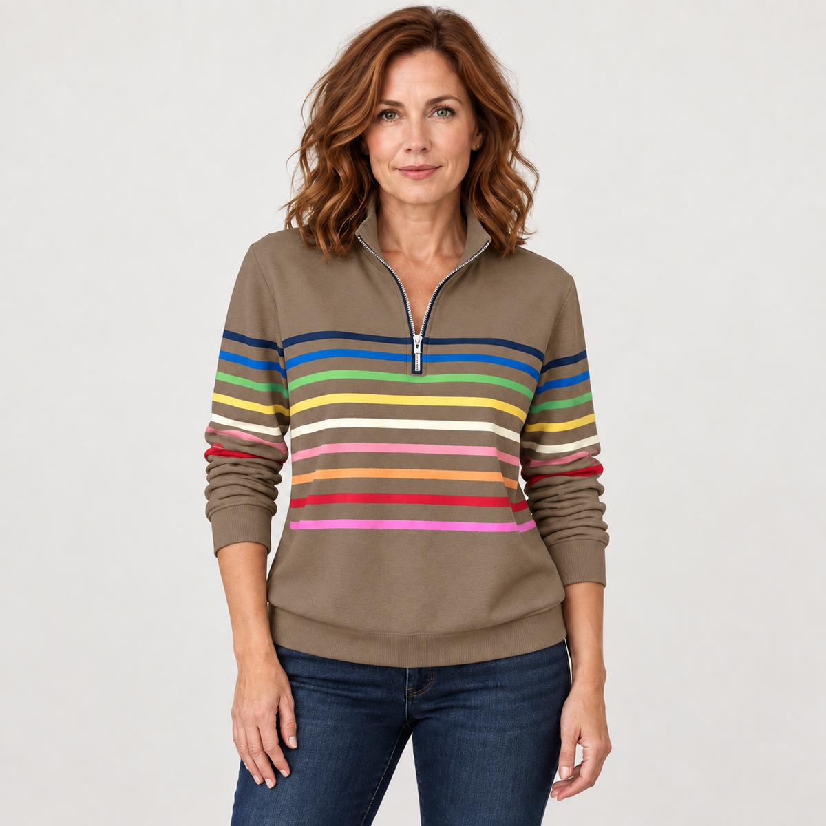 Megan — Khaki — front view