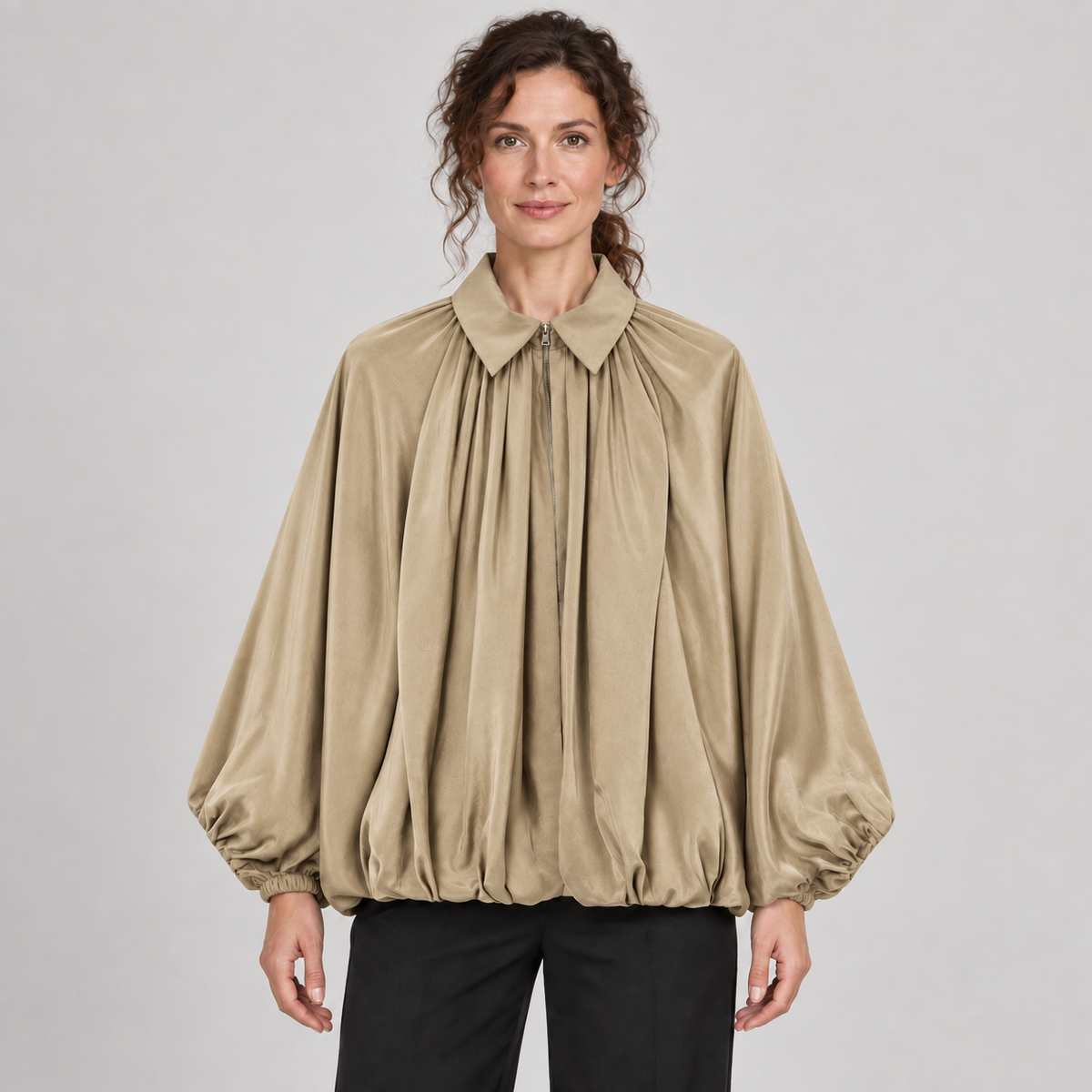Charlize — Khaki — front view