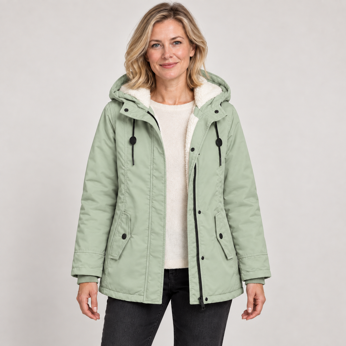 Amina — Mint Green — front view