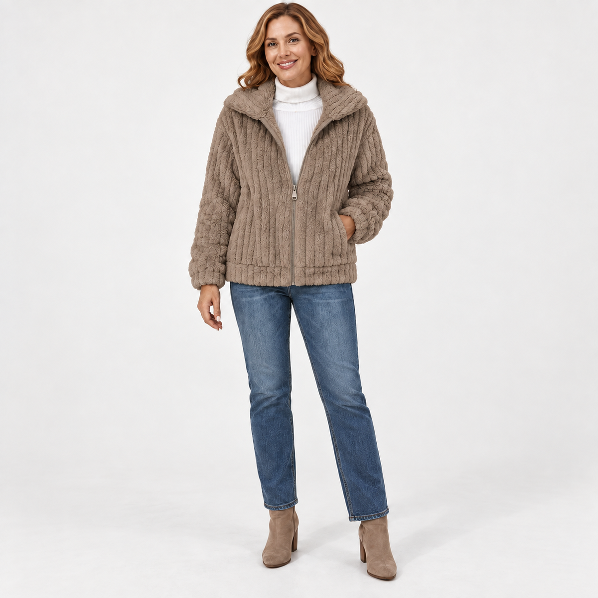 Genevieve — Khaki — front view