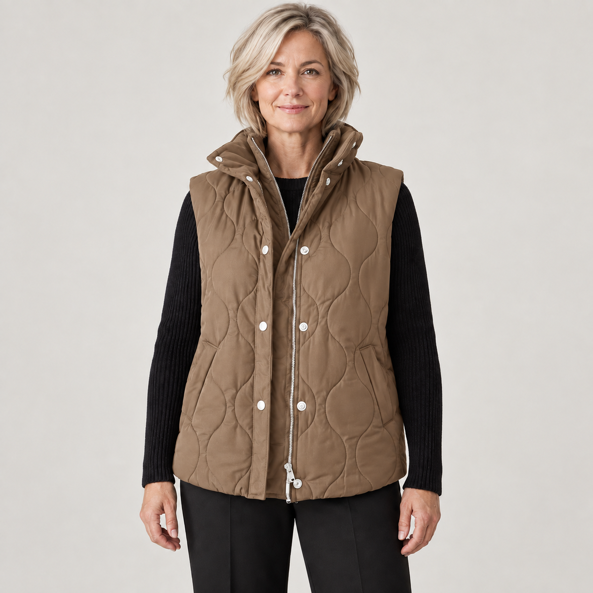 Pammy — Khaki — front view