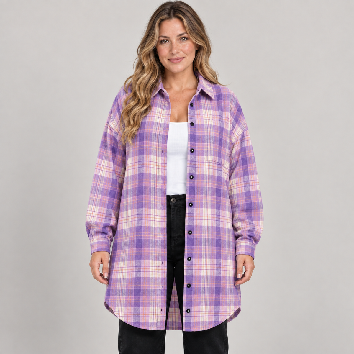 Cina — Purple White — front view