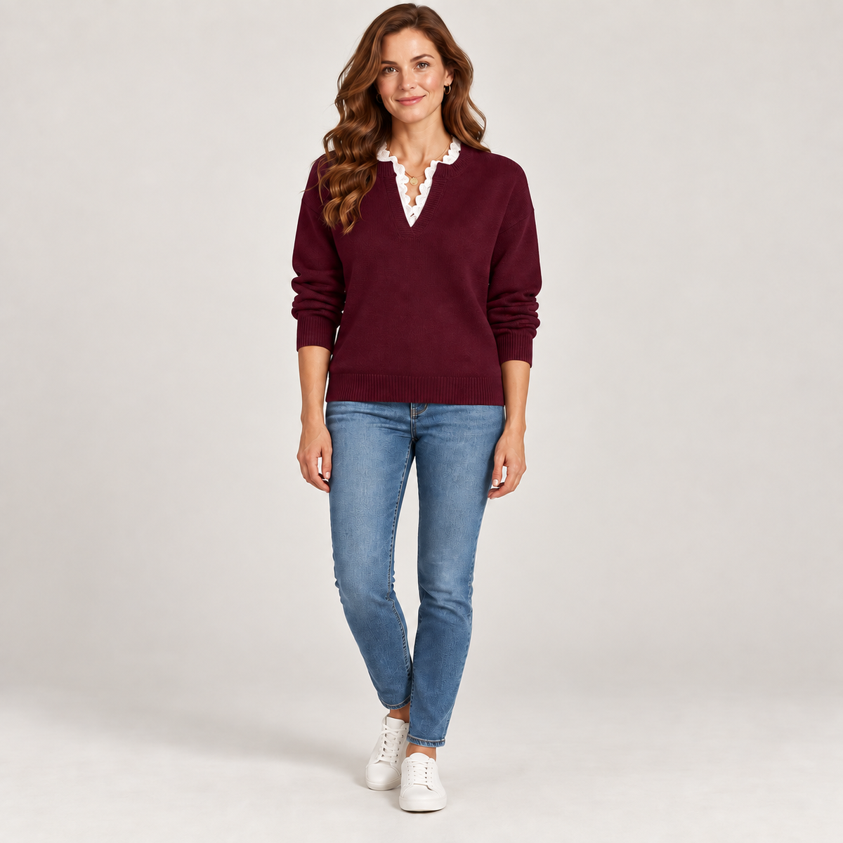 Kaitlyssa — Burgundy — front view