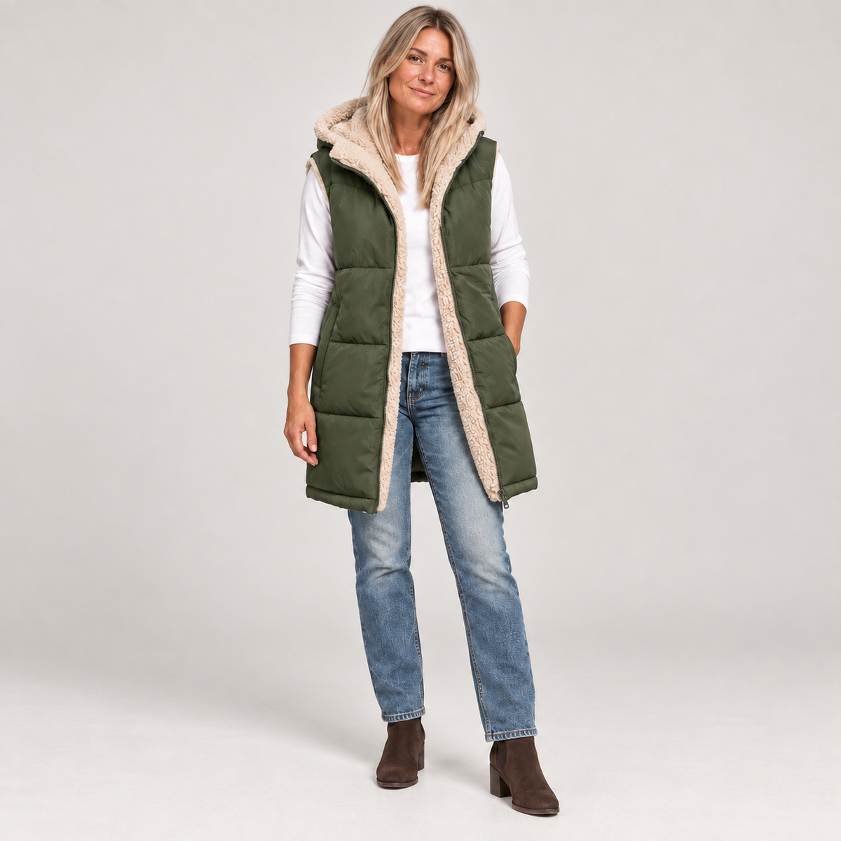 Lucy — Army Green — front view