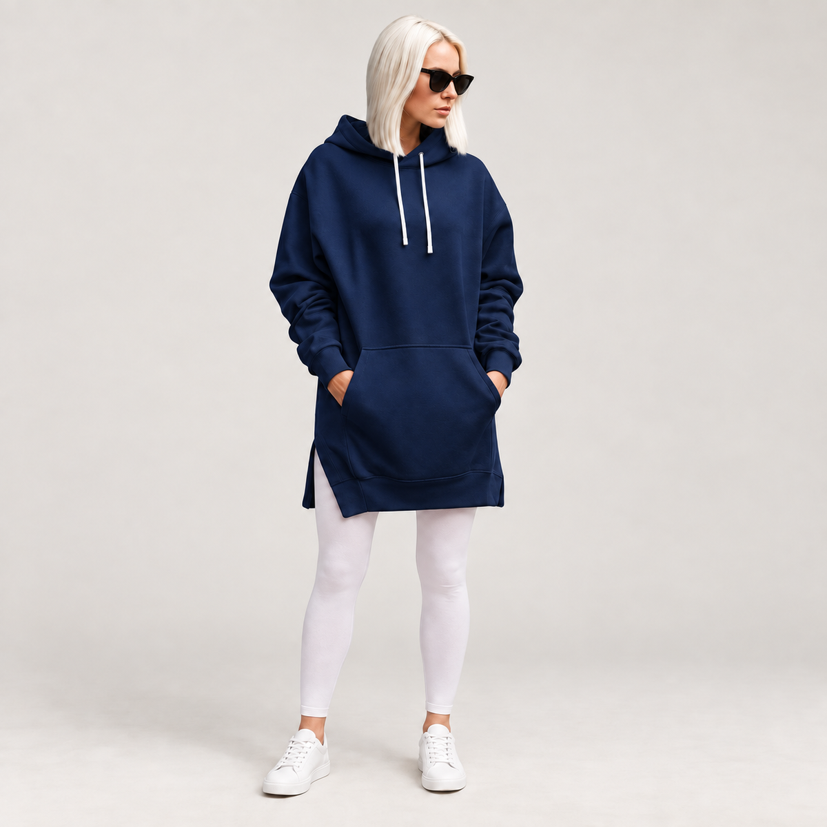 Maggie — Navy Blue — front view