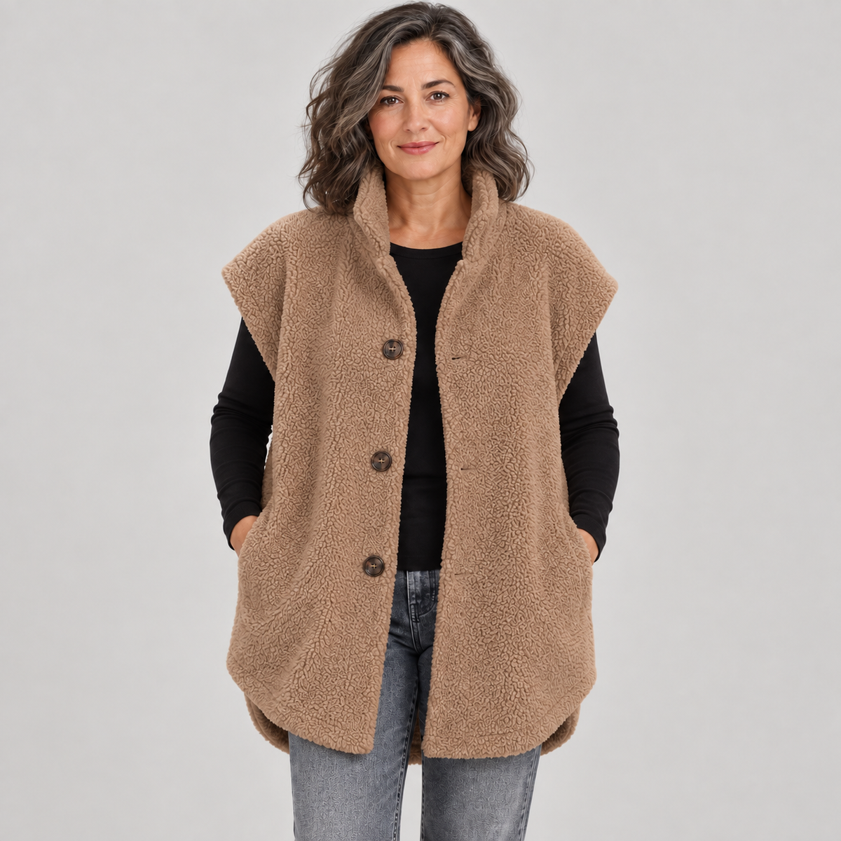 Ranjana — Brown — front view