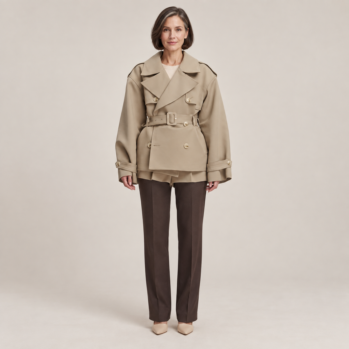 Elsje — Khaki — front view