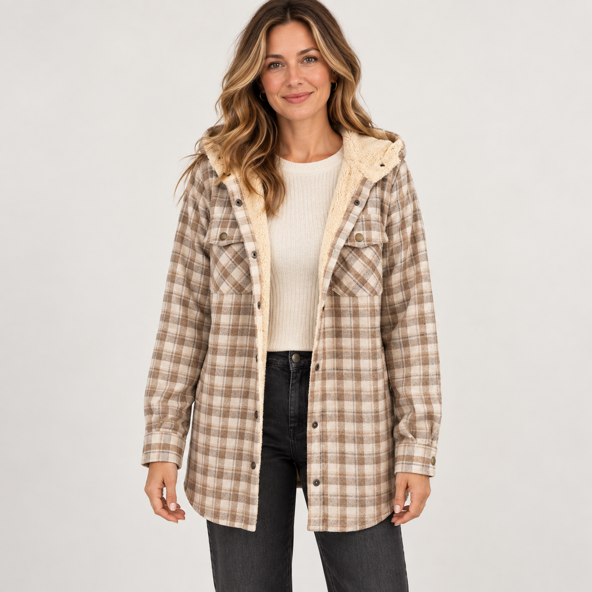 Hannah — Cozy Brown — front view