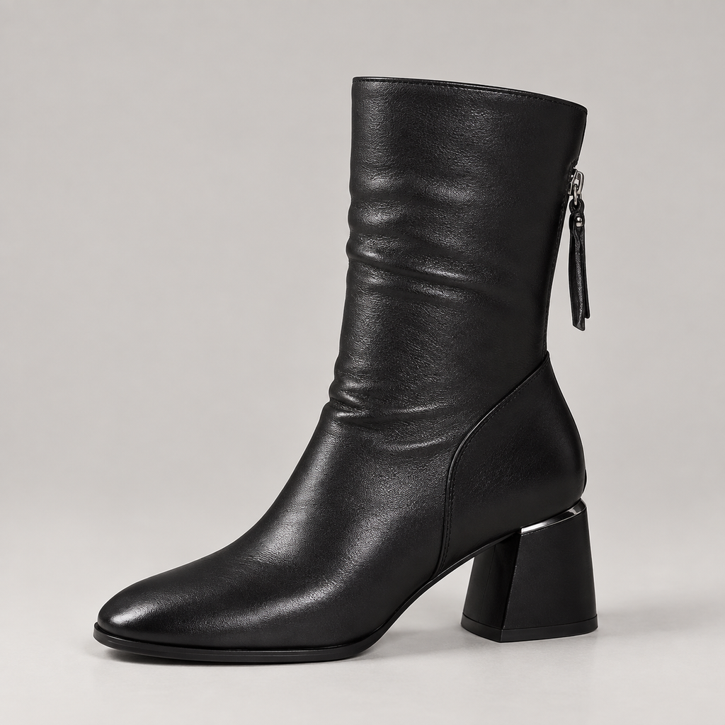 Eden Boots — Black — side view