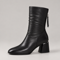 Eden Boots — Black — side view