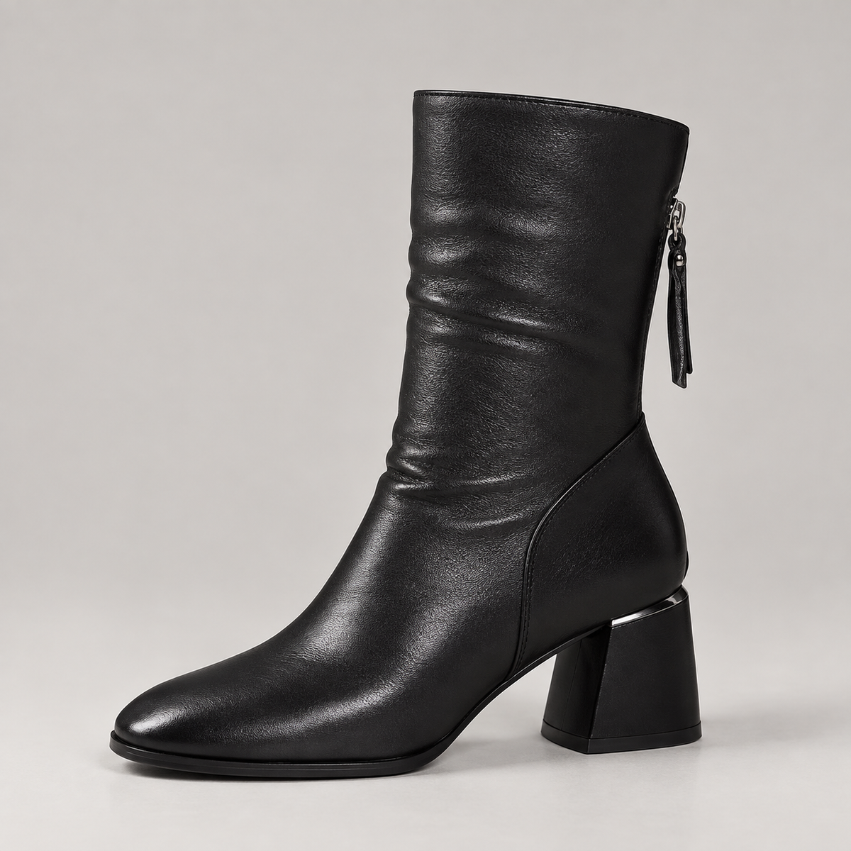 Eden Boots — Black — side view