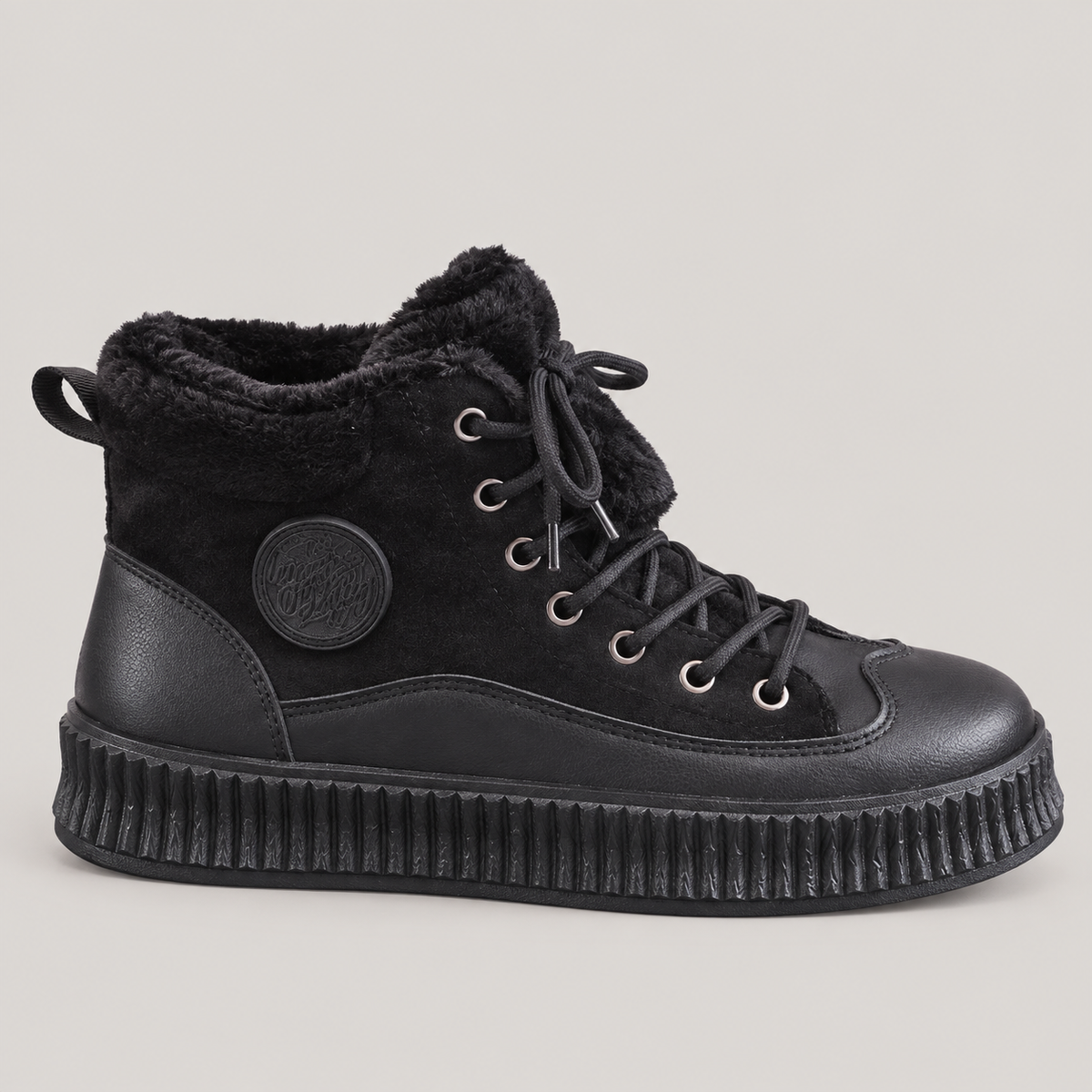 Peru Boots — Black — side view