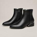 Zoe Ankle Boots — Black — side view