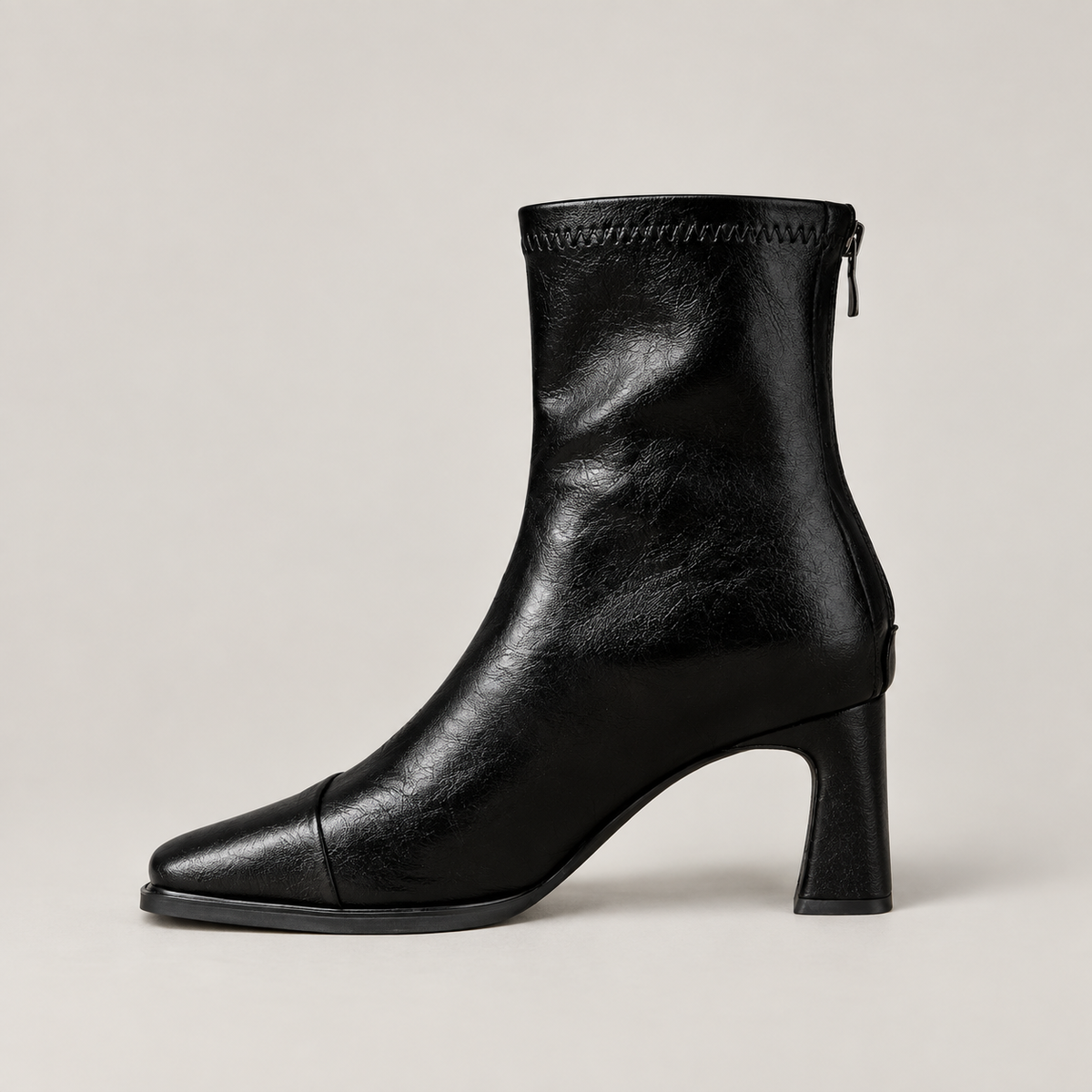 Refina Ankle Boots — Black — side view