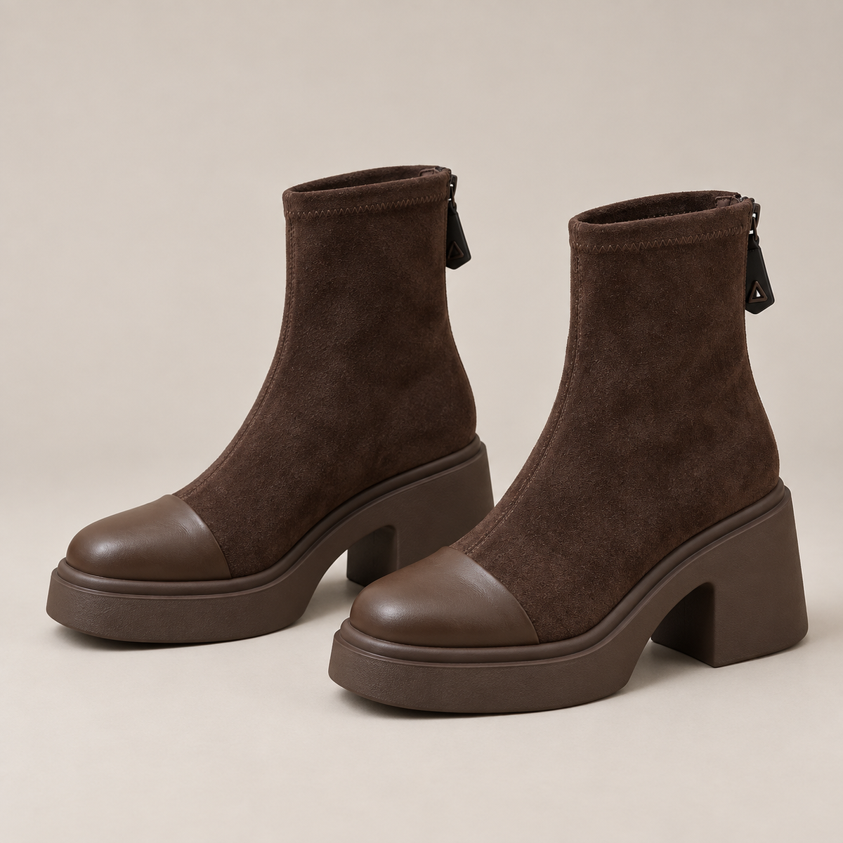 Vento Boots — Dark Brown — side view