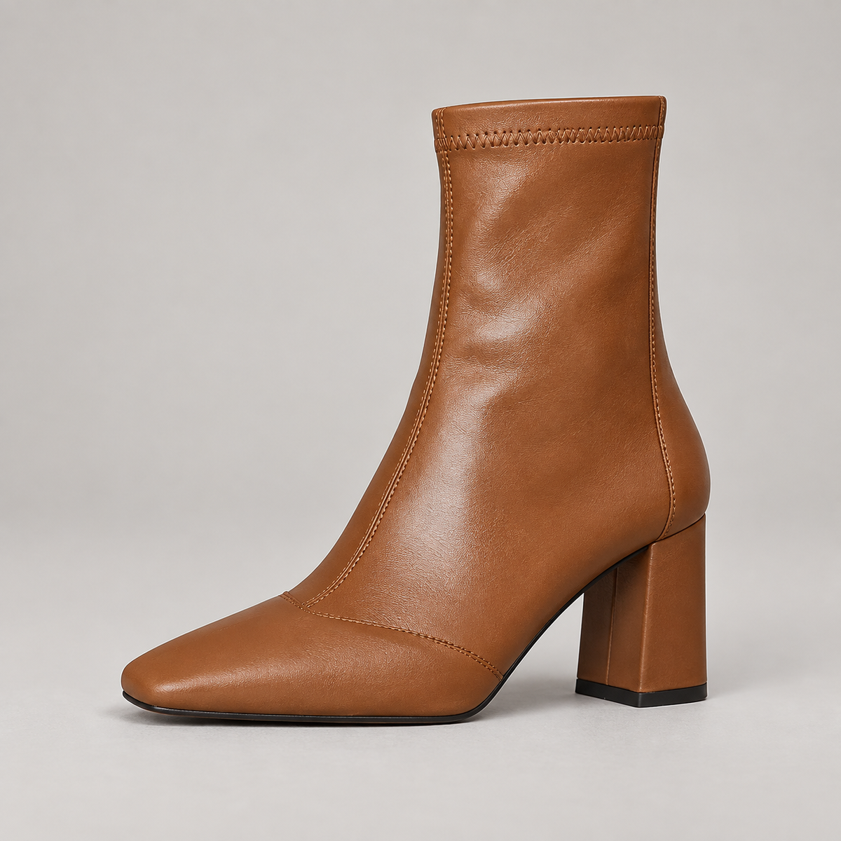 Refina Ankle Boots — Brown — side view