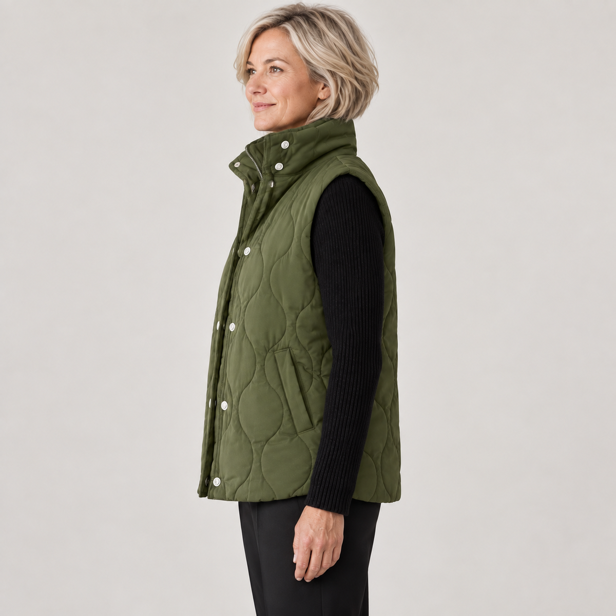 Pammy — Army Green — side view