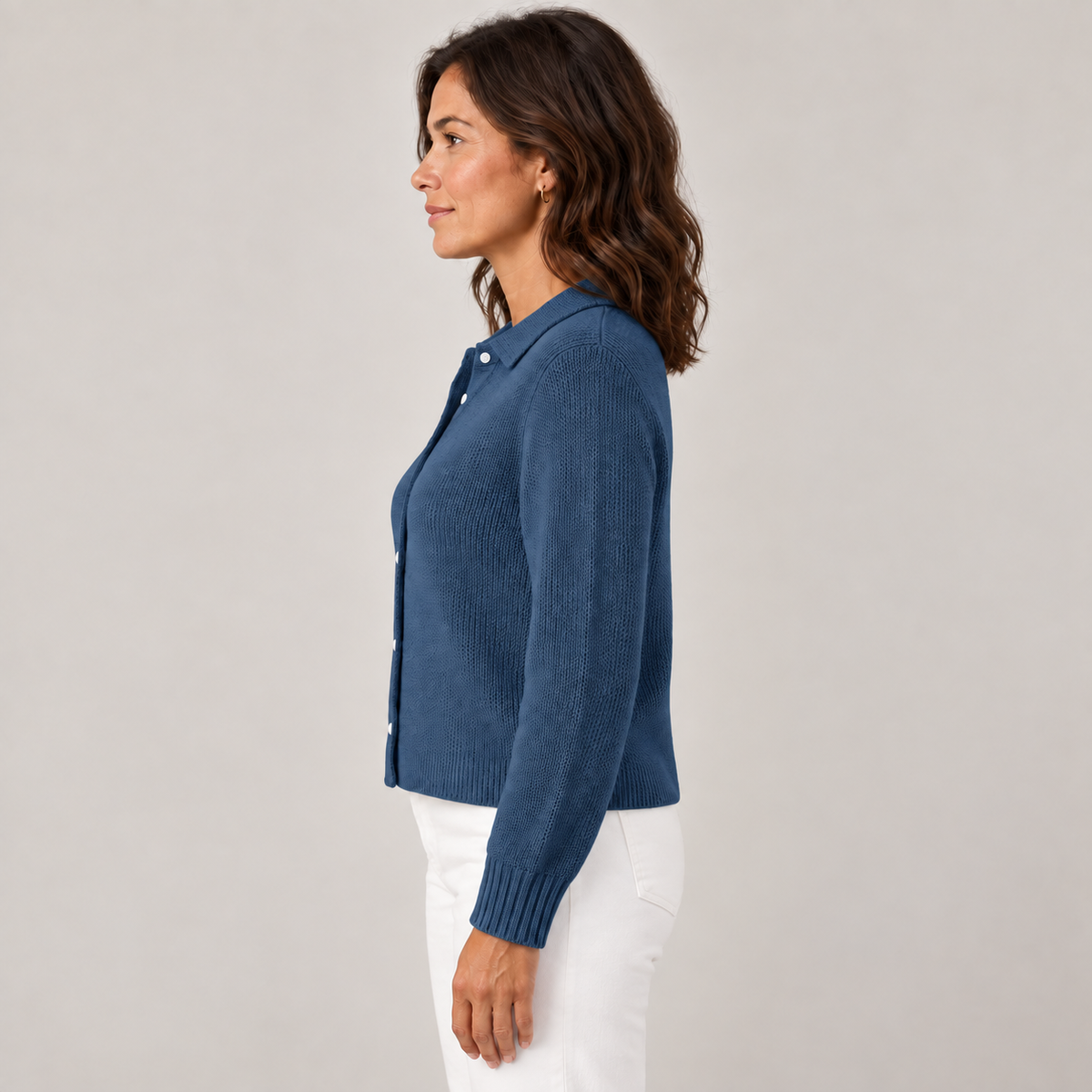Audrey — Navy Blue — side view