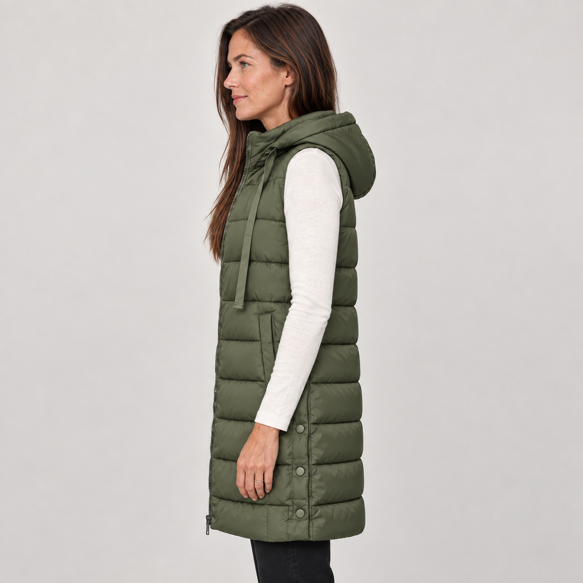 Rain — Army Green — side view