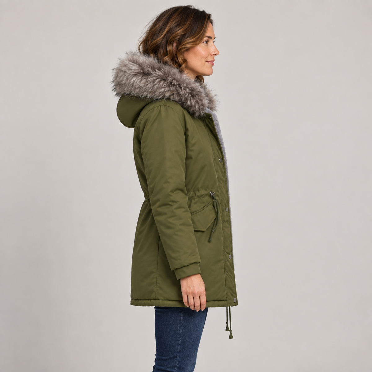 Marina — Army Green — side view