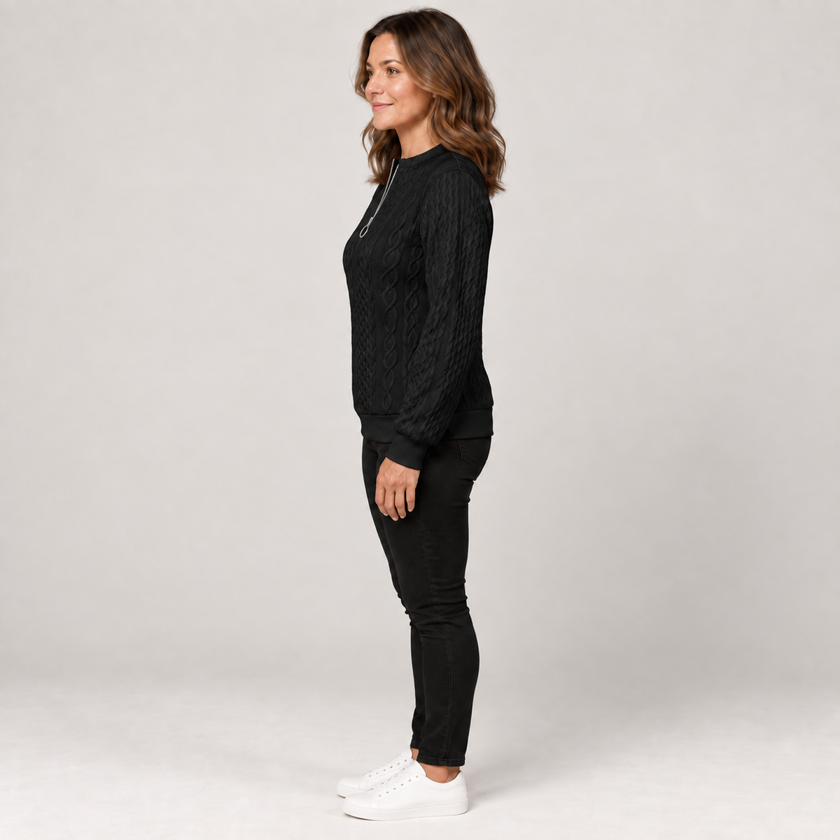 Charlotte — Black — side view