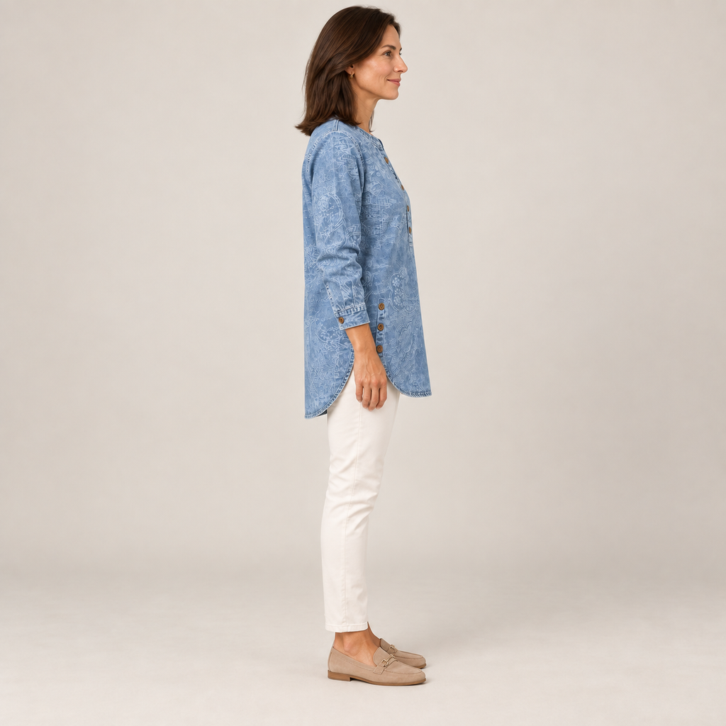 Angela — Denim Blue — side view