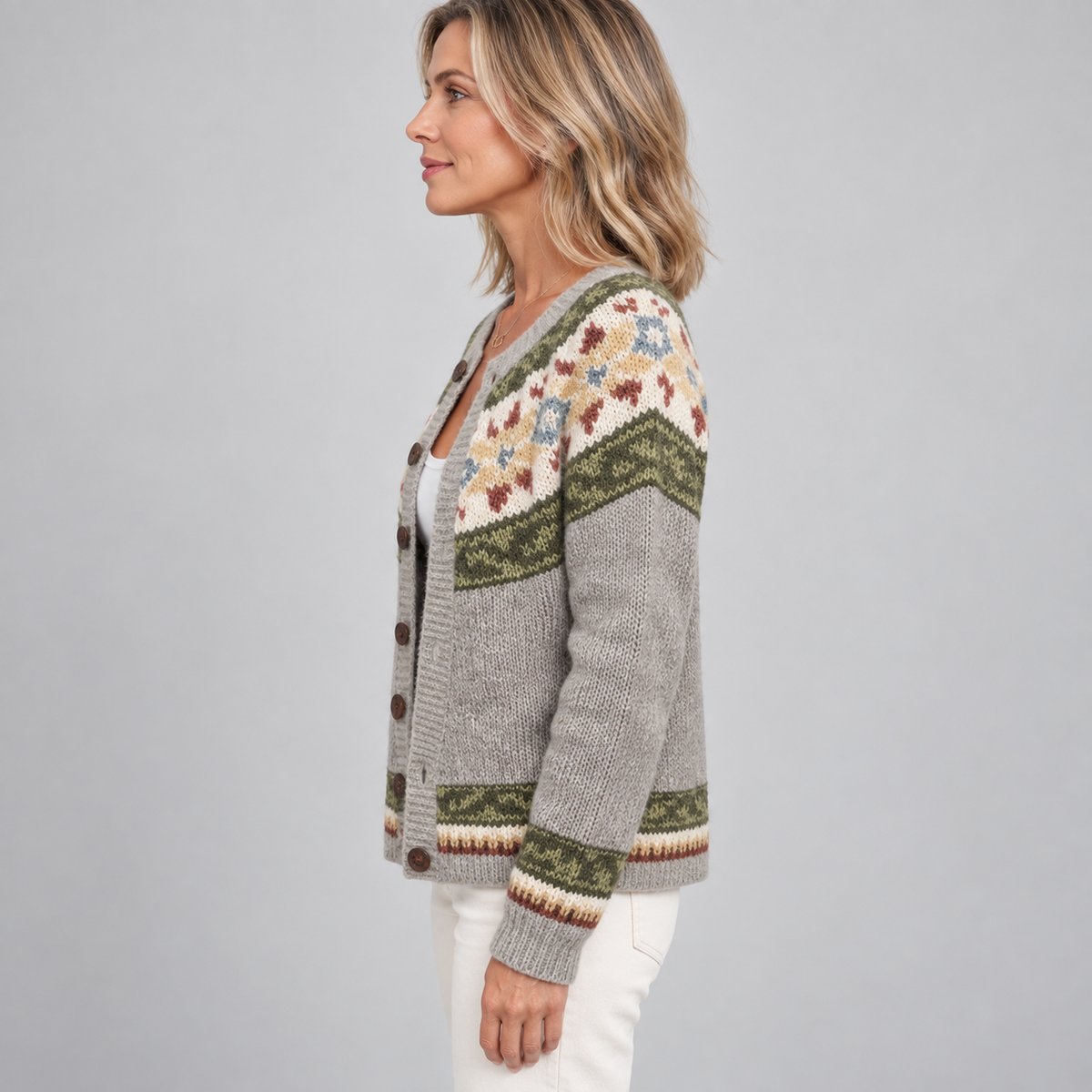Thalynora — Gray/Green — side view