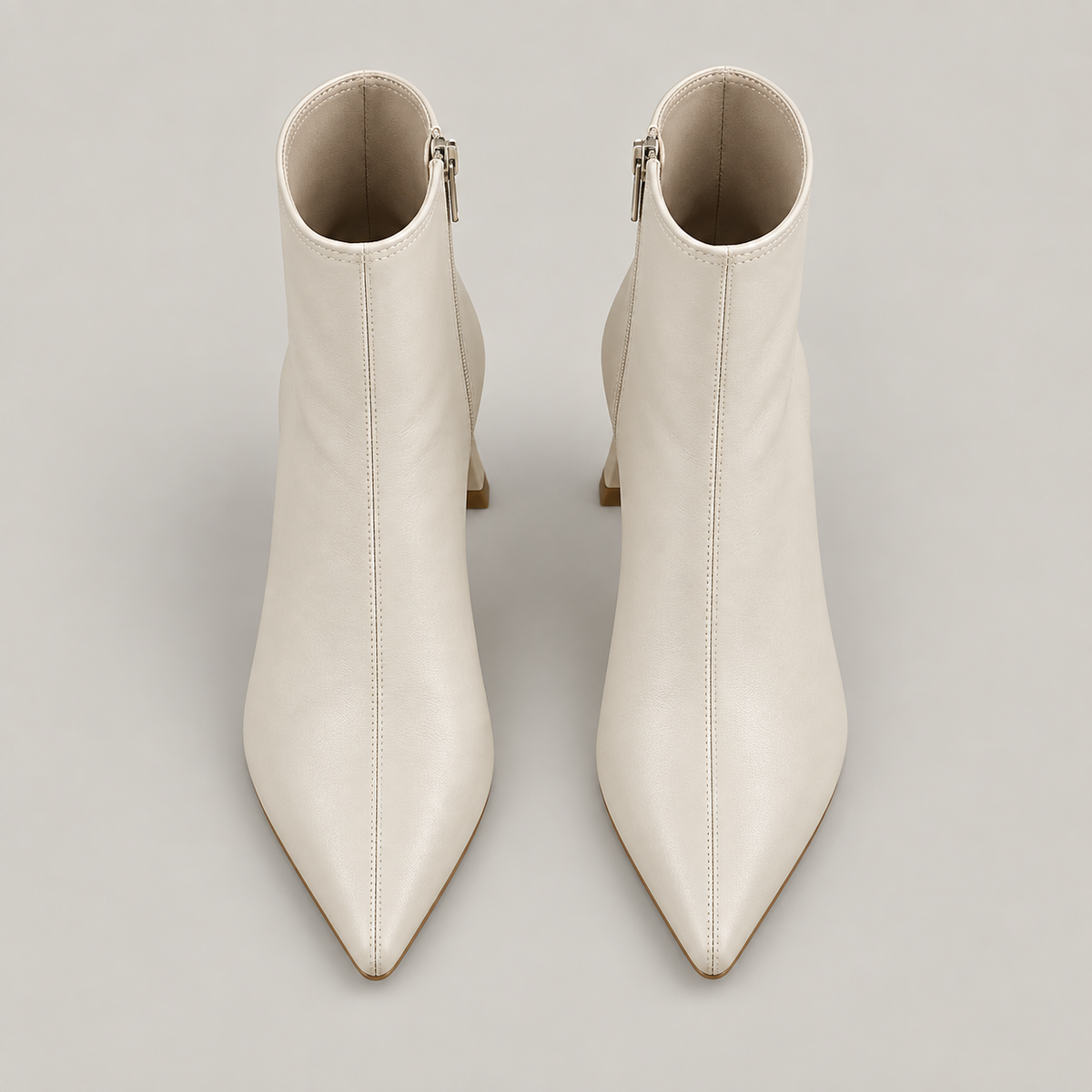 Mavy Ankle Boots — Beige — top view