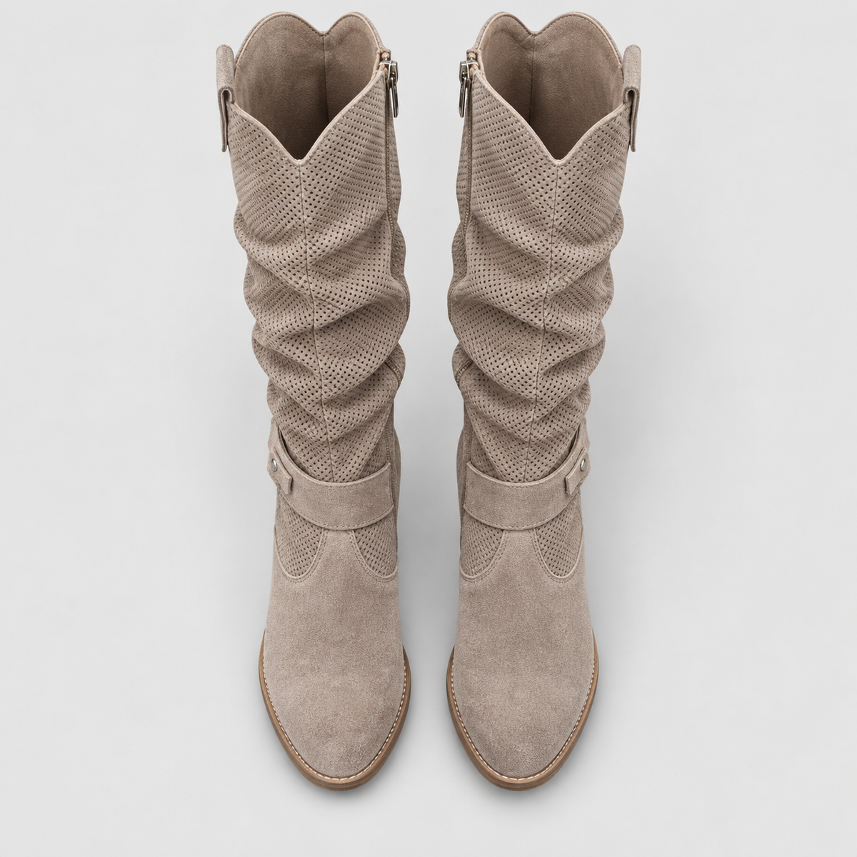 Hazel — Khaki — top view