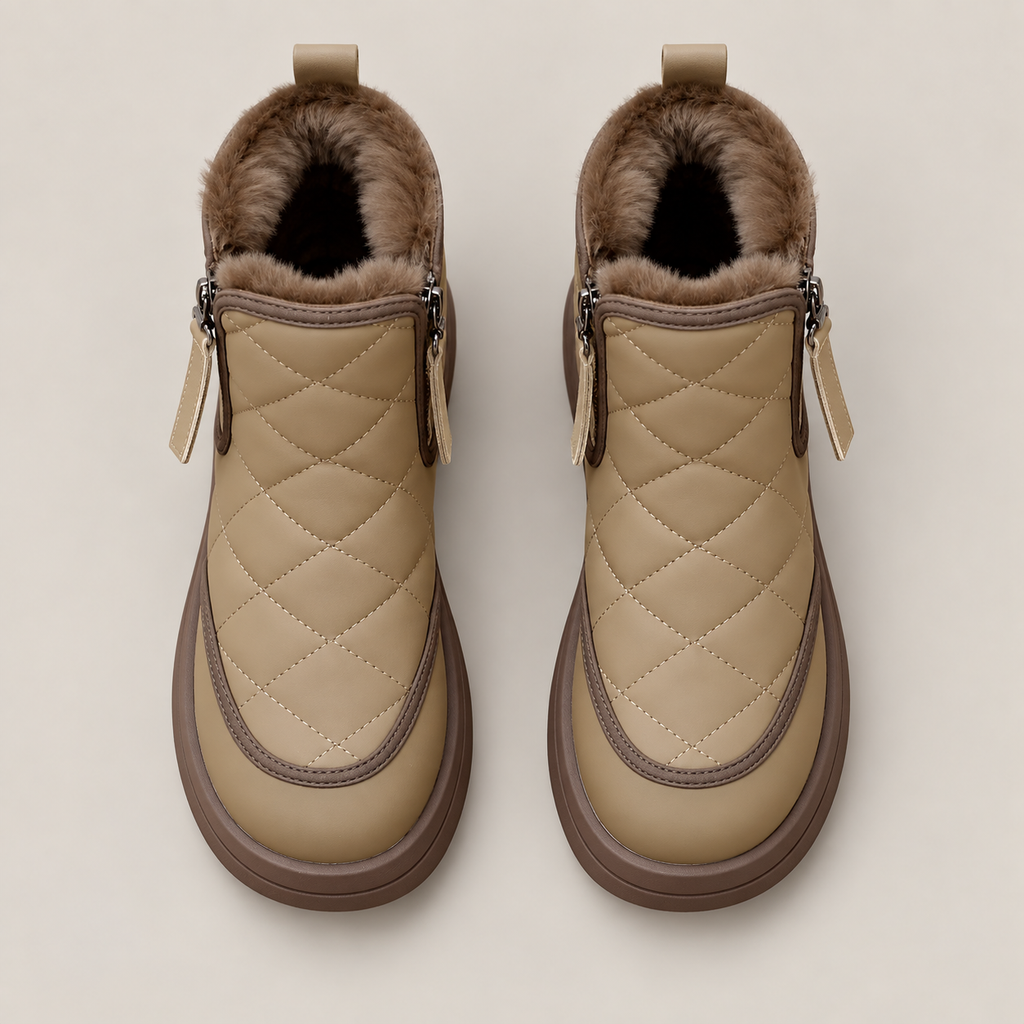 Zorey Boots — Brown — top view