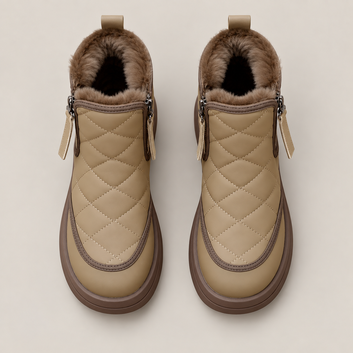 Zorey Boots — Brown — top view
