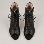 Raina Boots — Black — top view