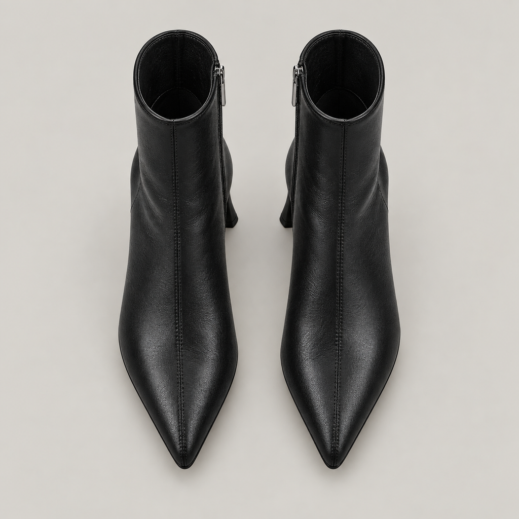Mavy Ankle Boots — Black — top view