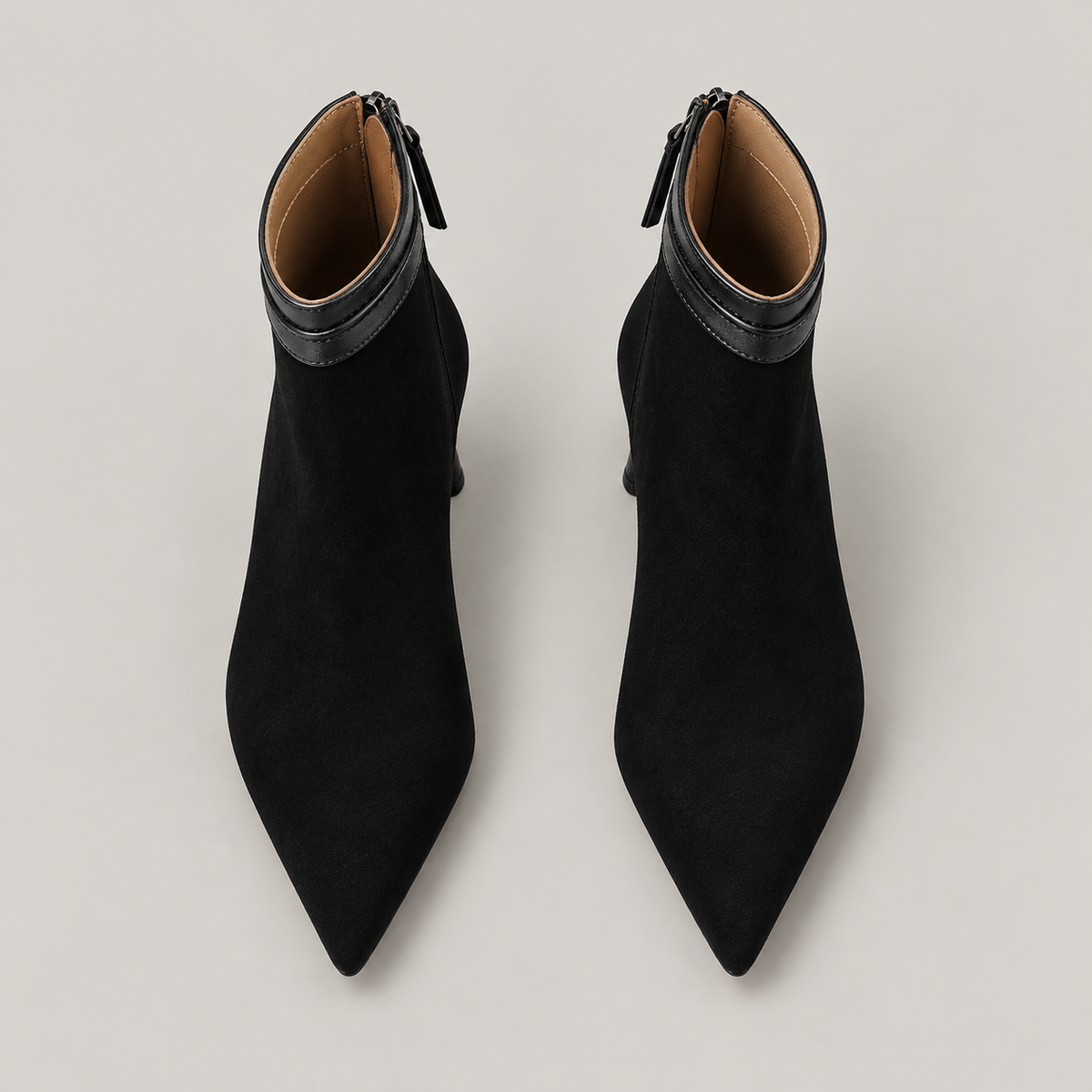 Laura Ankle Boots — Black — top view