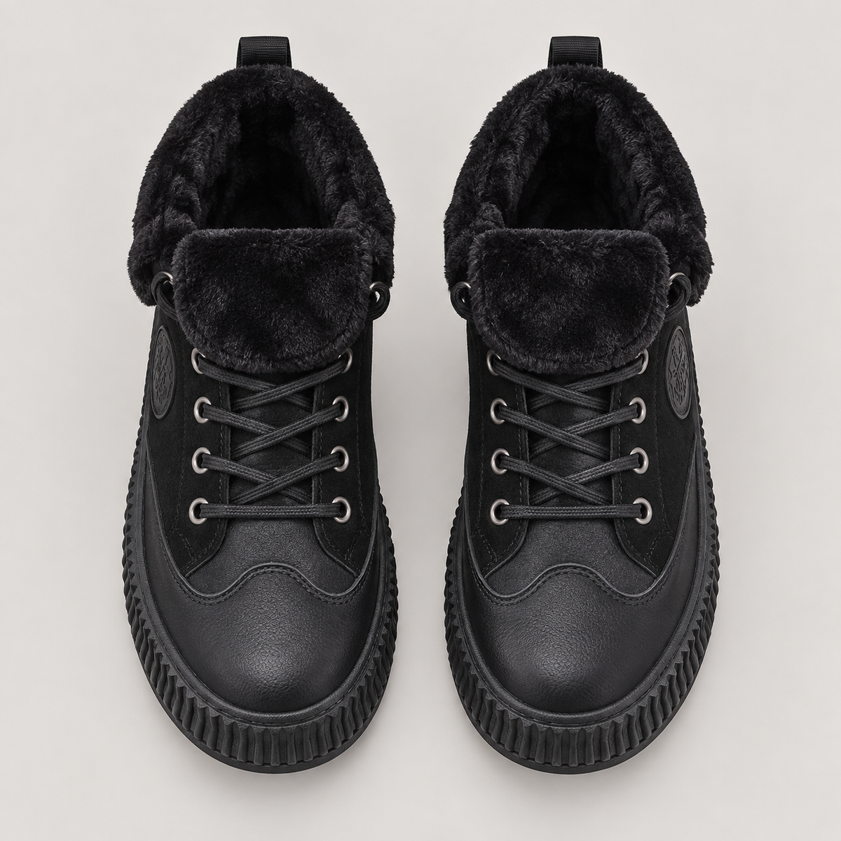 Peru Boots — Black — top view
